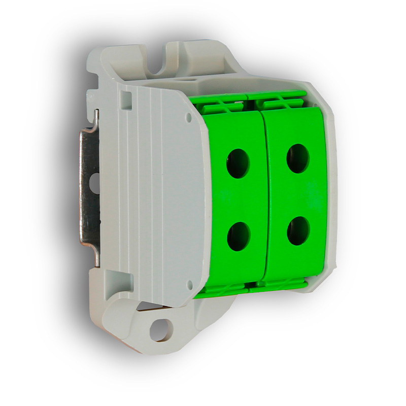 Bloc de distribution 4pts 95mmv Vert