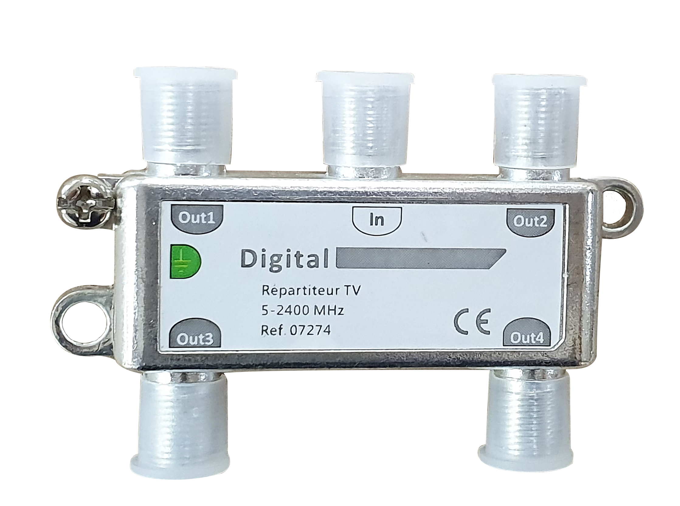 Répartiteur TV Coax 4S 2400Mhz