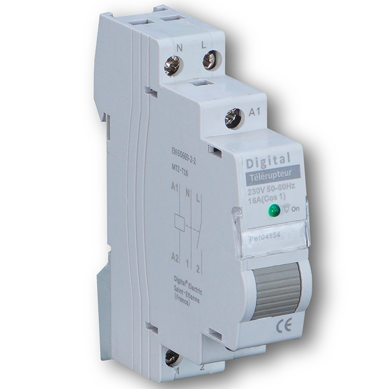Digital Electric - Disjoncteur 16A Ph/N C4,5 kA I-Plug - Réf : 01316